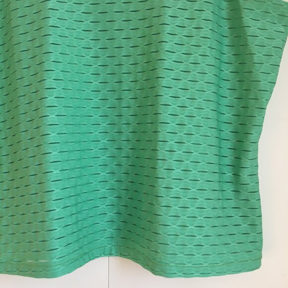 Vintage Sea Green Two Layer Scale Texture Tank Top - Picture 4 of 13